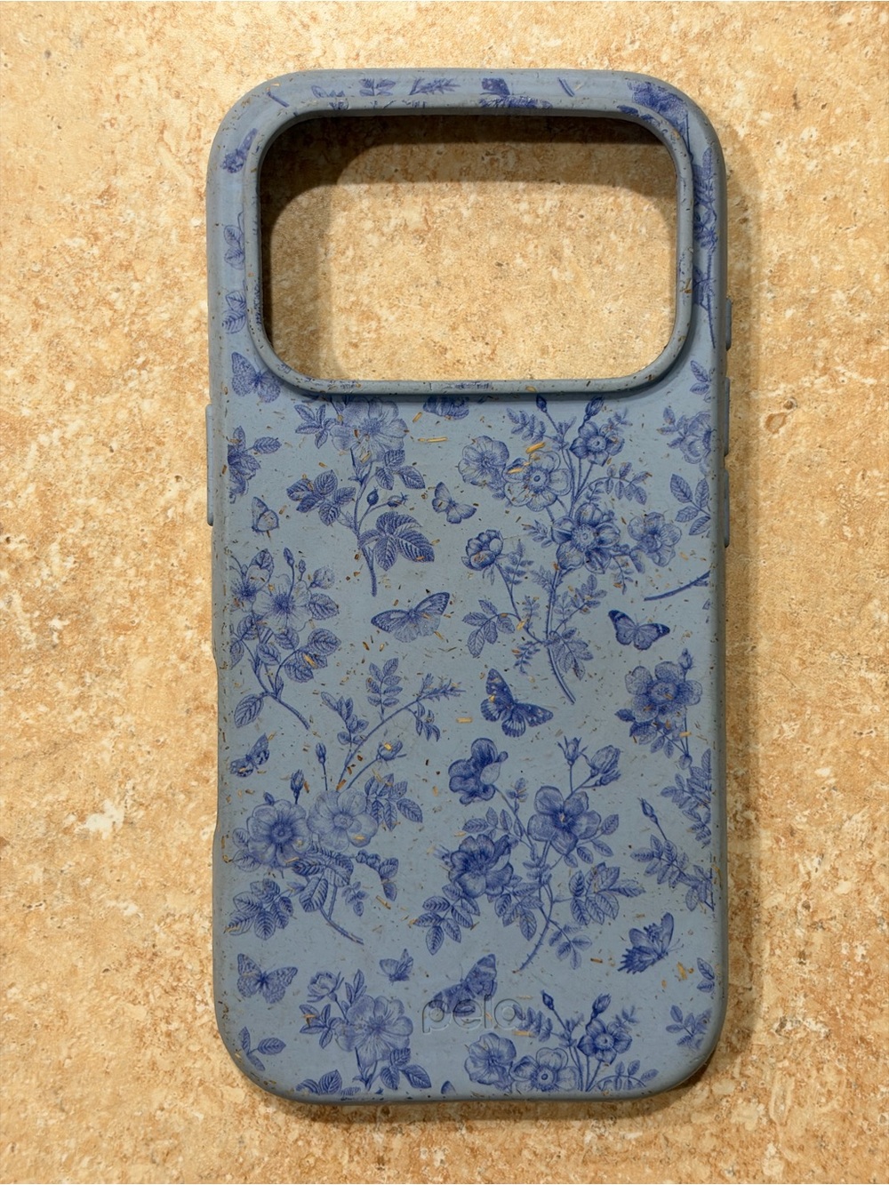 Blue Floral Pela iPhone 17 Pro Case